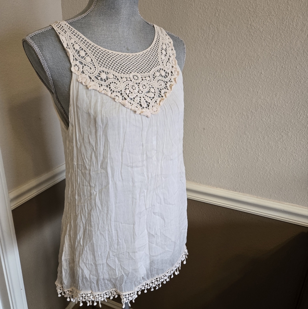 Pale Pink SILK Sleeveless Cami Tank Blouse